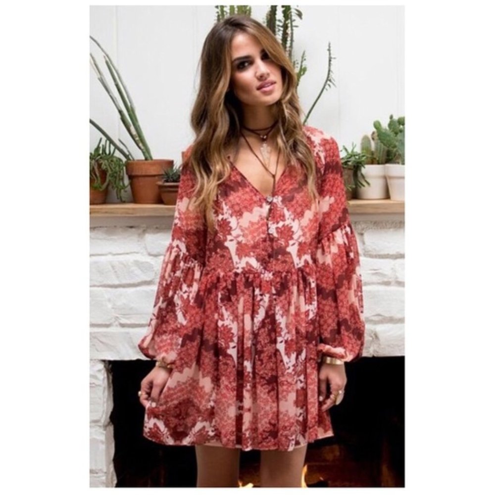 Show Me Your Mumu Sienna Swing Dress in Happy Henna